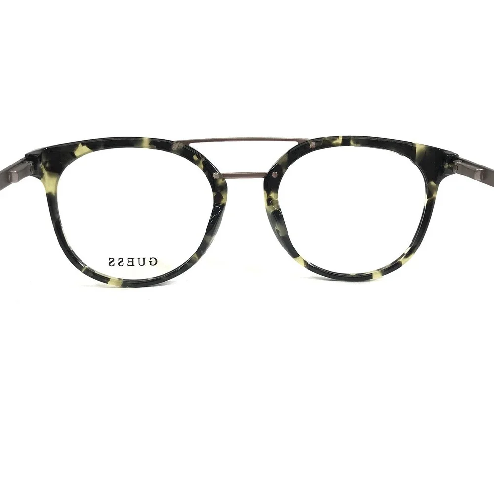 Guess Eyeglasses Frames GU1964 097 Gray Tortoise Gunmetal Round 52-20-145